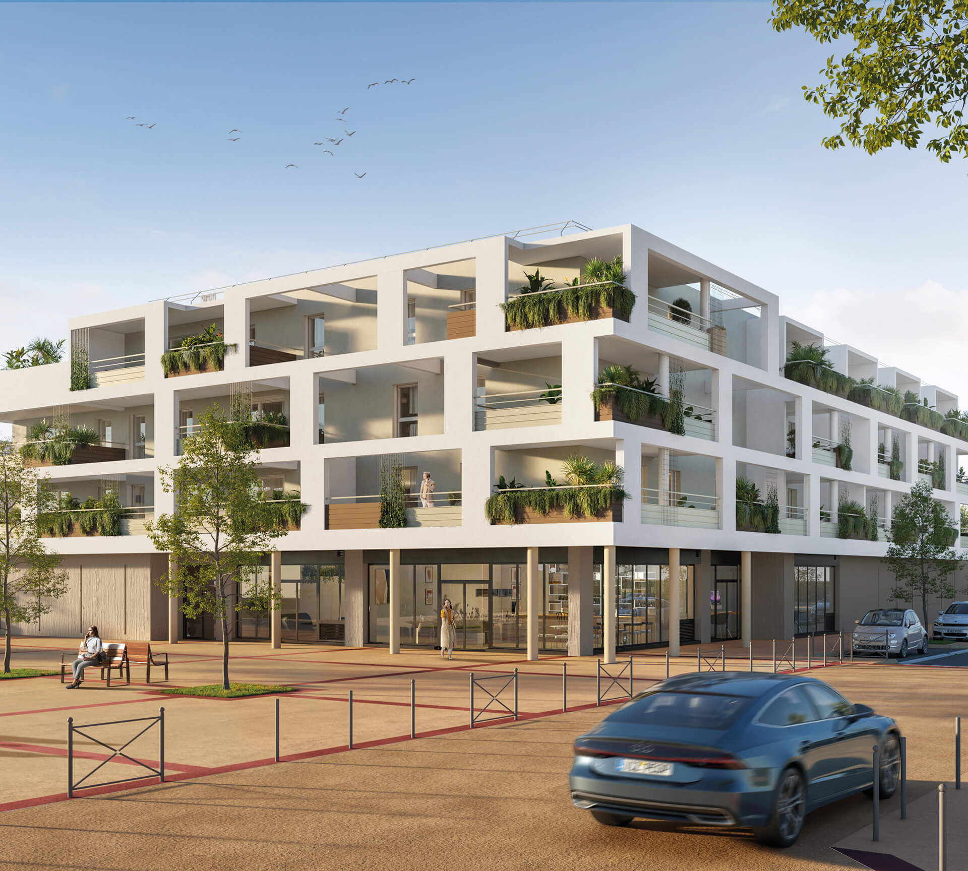 Apollon et Artémis, appartements neufs à Béziers quartier de la Courondelle proche des commerces pharmacie, boulangerie, super marché, centre ville pour habiter ou investir